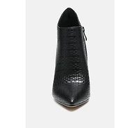 Rag & Co Lolita Woven Texture Stiletto Boot Women