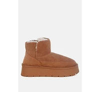 London Rag Chunky Heeled Snow Womens Boot