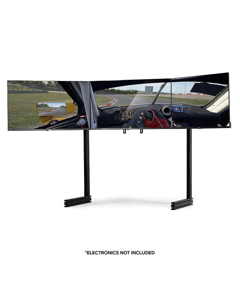 Next Level Racing Elite Free Standing Triple Monitor Stand, Black Edition