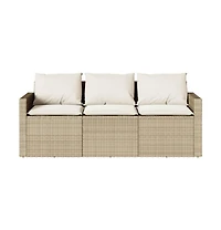 Garden Sofa Beige, Cream White