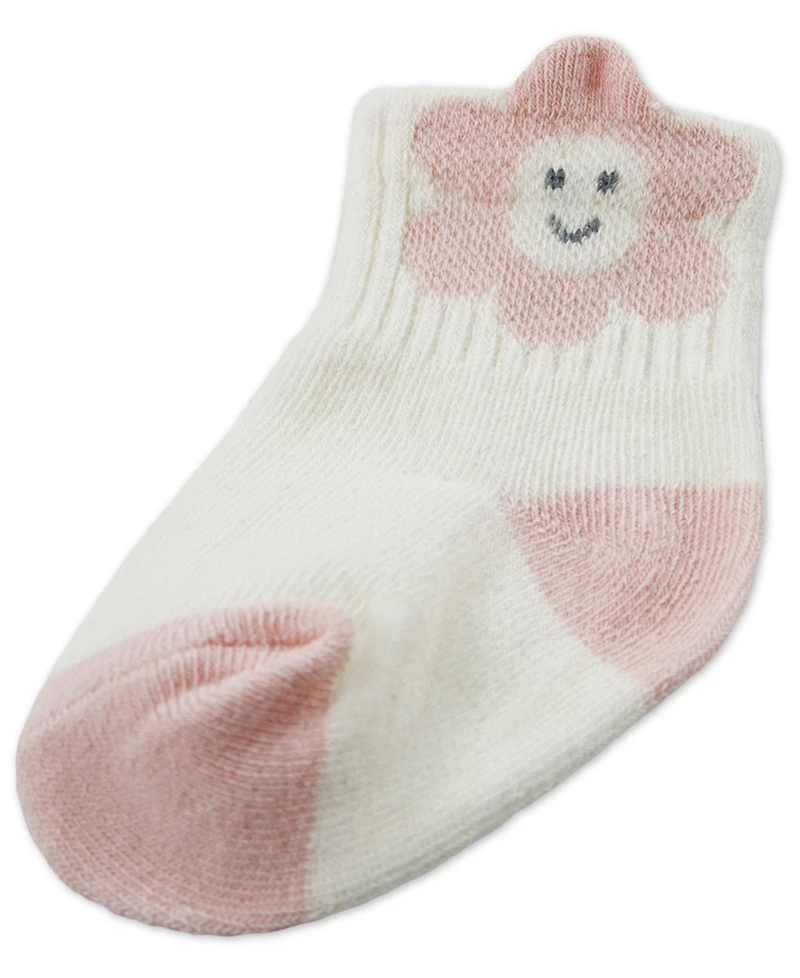 Huggies Baby Girls 6-Pack Quarter Socks