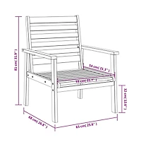 Sofa Chair Natural Wood Solid Acacia Wood Standard Durable