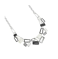 Sohi Dented Geometrical Statement Necklace