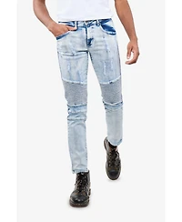 Xray Men's Skinny Fit Stretch Moto Jeans