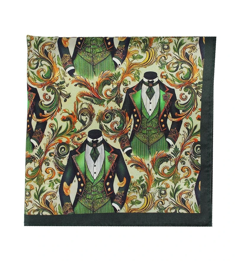 Trafalgar Men's Shall We Dance Silk Novelty 12x12 Pocket Square