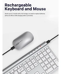 Wireless Keyboard and Mouse Combo