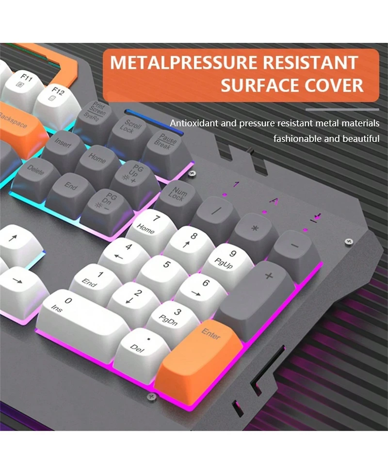 Wired Gaming Keyboard And Mouse Set - With Wrist Rest Keyboard, Suitable for Desktop, Laptop, Pc