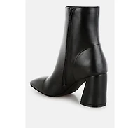Bruna Square Toe Ankle Boots Women