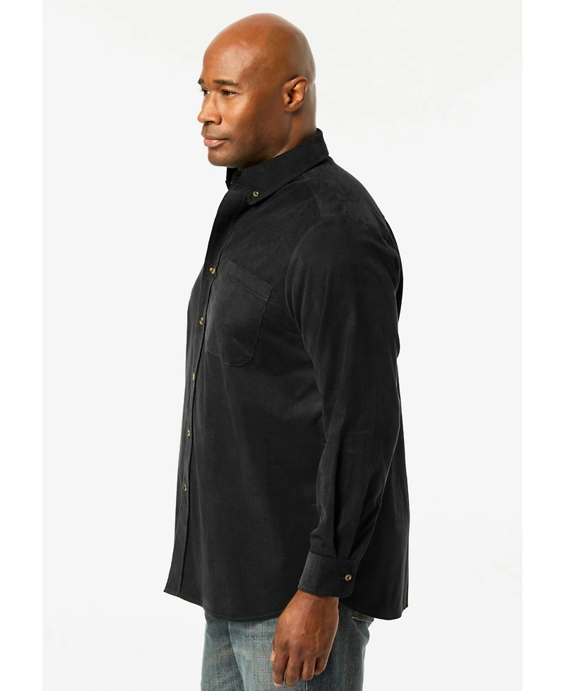 KingSize Men's Big & Tall Fine Wale Corduroy Shirt