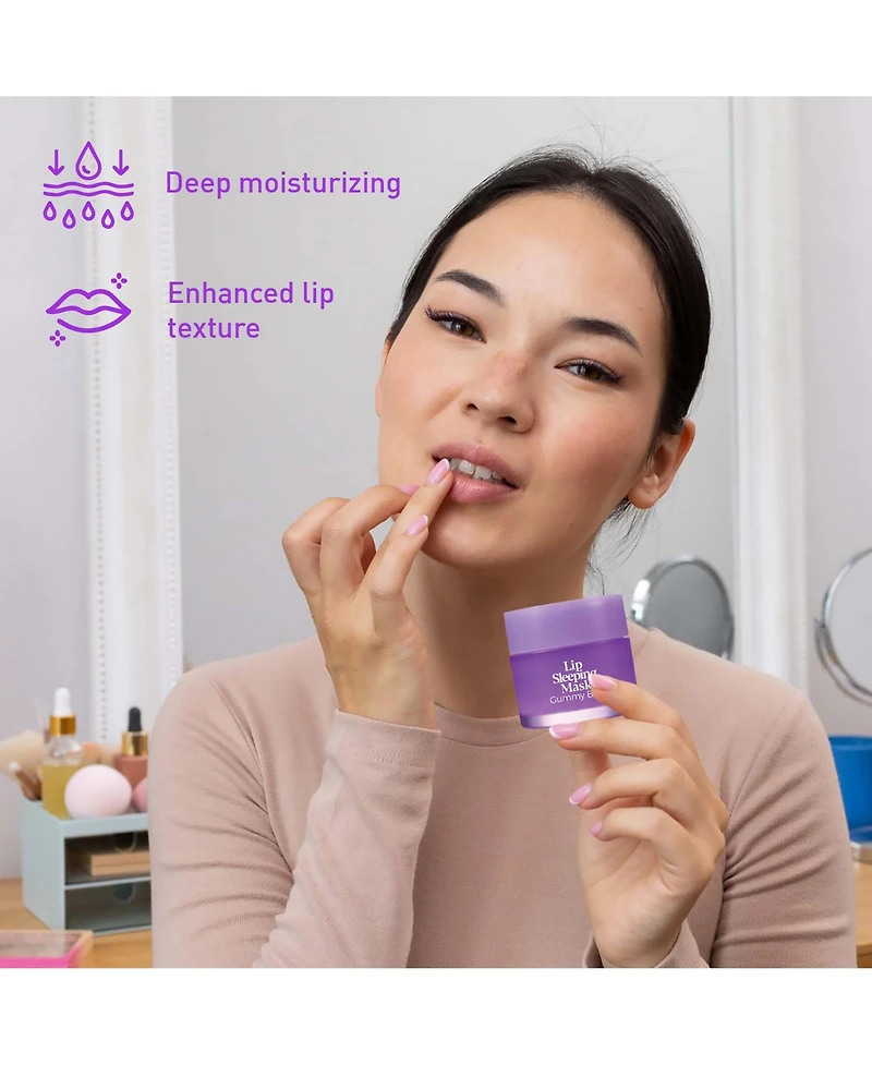 Pursonic Complete Radiance Bundle: Vitamin C Serum (3 oz), Anti-Aging Serum Set & Lip Sleeping Masks – Gummy Bear & Fresh Mint