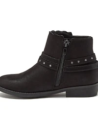 Lands' End Little Girls Shimmer Zip Up Western Booties
