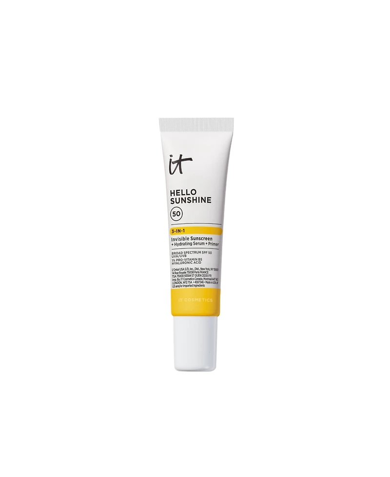 It Cosmetics Hello Sunshine Invisible Face Sunscreen Spf 50- Travel Size