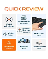 Delton N60 Mini Bluetooth Wireless Keyboard, Touchpad (DKMIN60-wb)
