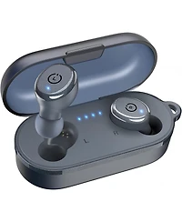 Tozo T10S Bluetooth Wireless Earbuds, Waterproof, Touch Controls with Charging Case - Blue