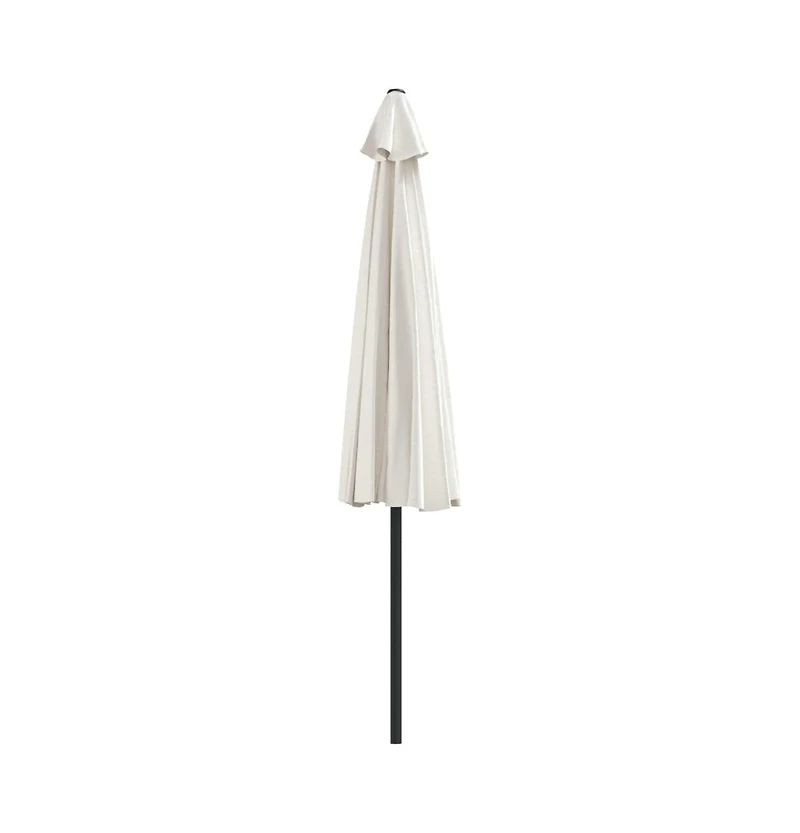 vidaXL Garden Parasol Sand Polyester, Aluminum, Steel 118.1 x 61.0 in