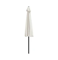 vidaXL Garden Parasol Sand Polyester, Aluminum, Steel 118.1 x 61.0 in