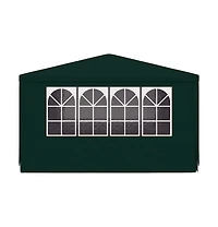vidaXL Party Tent Green Polyethylene, Steel Large Collapsible
