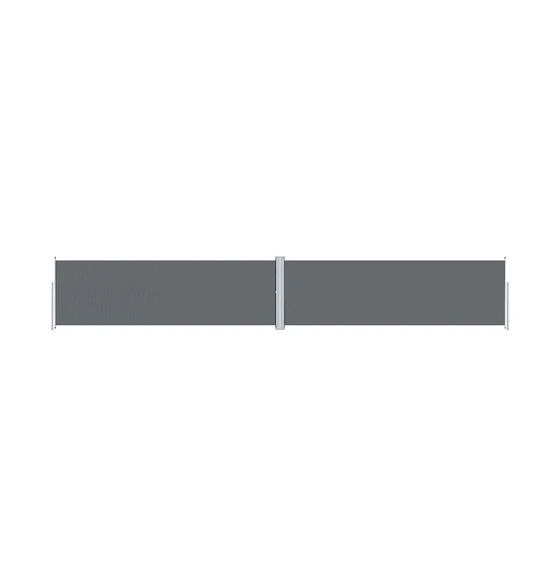 vidaXL Side Awning Anthracite Polyester with Pu coating, steel, aluminum