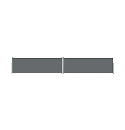 vidaXL Side Awning Anthracite Polyester with Pu coating, steel, aluminum