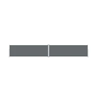 vidaXL Side Awning Anthracite Polyester with Pu coating, steel, aluminum