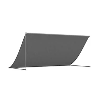 vidaXL Retractable Awning Anthracite Steel 118.1 x 59.1 in Retractable