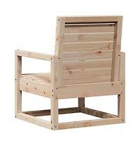 Garden Chair Natural Pine Solid Pine Wood Medium Durable
