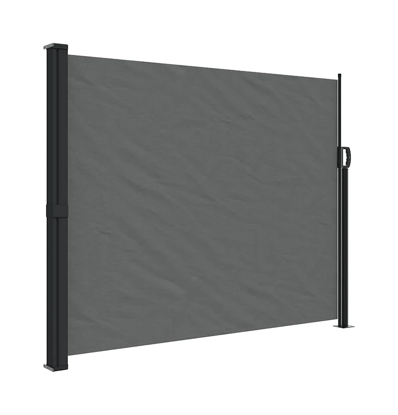 vidaXL Retractable Side Awning Anthracite