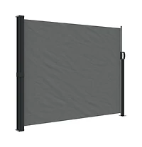 vidaXL Retractable Side Awning Anthracite