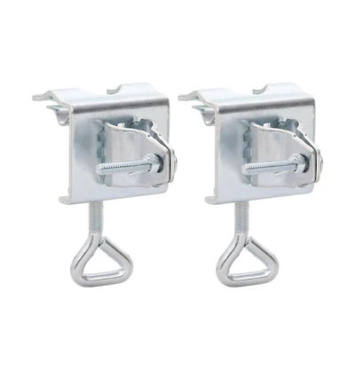 vidaXL Umbrella Clamps for Balcony 2 pcs 1.3" Galvanized Steel