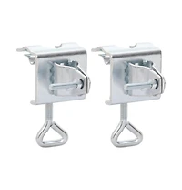 vidaXL Umbrella Clamps for Balcony 2 pcs 1.3" Galvanized Steel