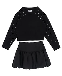 Rare Editions Girls 7-12 2-Piece Sweater and Skort Set