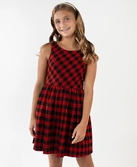 Rare Editions Girls 7-16 2-Piece Plaid Coat and Dress Set