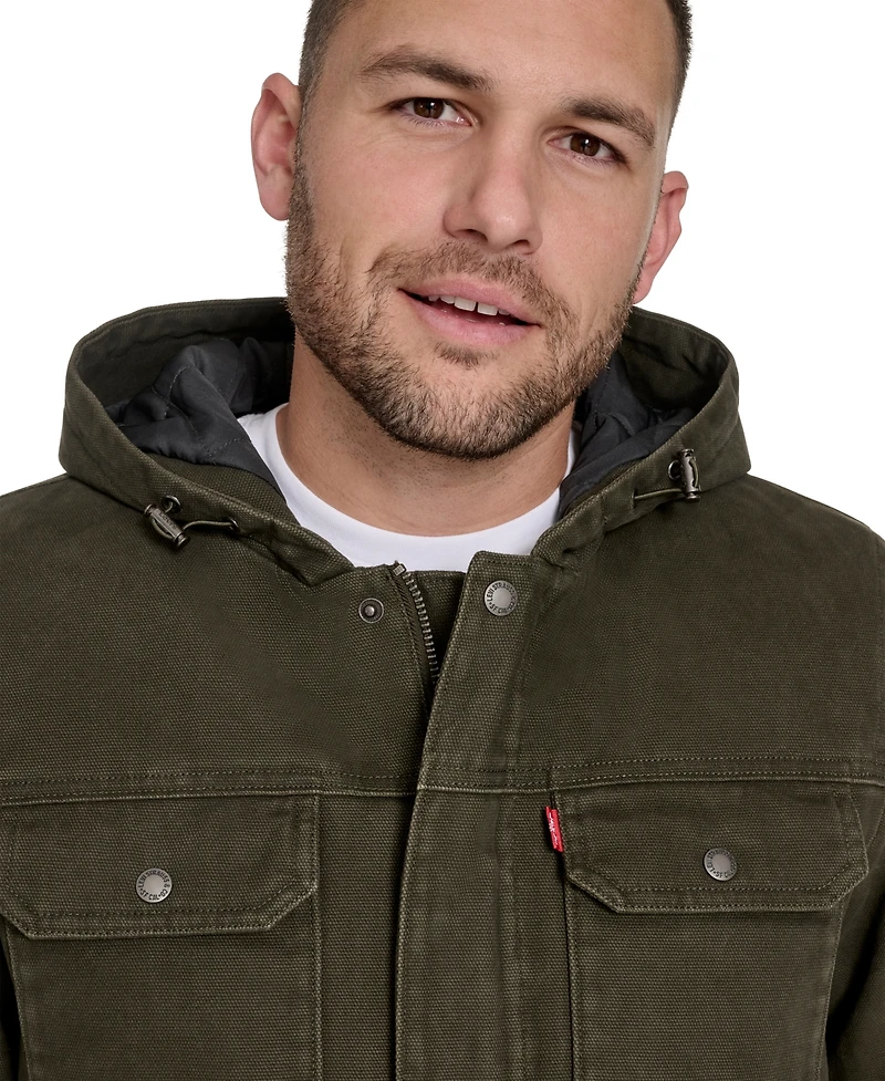 Levi's Men's Cotton Canvas Hood Jacket