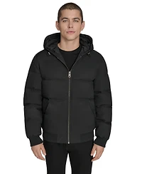 Levi's Men's Quilted Bomber with Hood Jacket