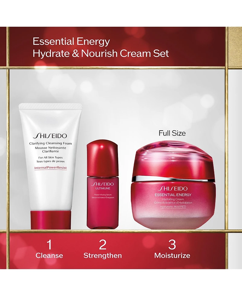 Shiseido 3-Pc. Essential Energy Hydrate & Nourish Cream Set