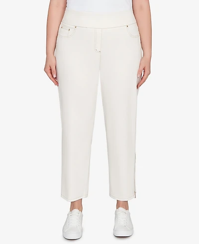 Ruby Rd. Plus Zipper Hem Pull On Pants