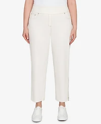 Ruby Rd. Plus Zipper Hem Pull On Pants