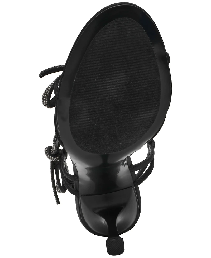 Steve Madden Women's Nixon-r High-Heel Bow Dress Sandals