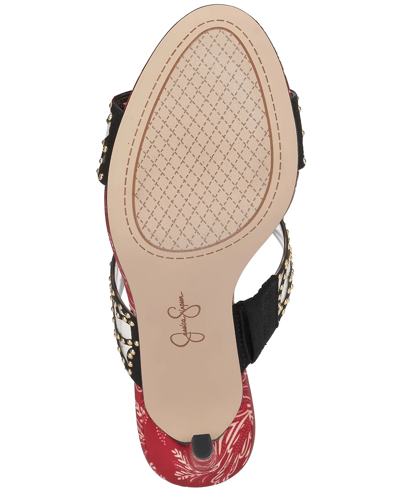 Jessica Simpson Women's Jovara Double Heart Band Stiletto Dress Sandals