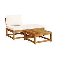 Garden Lounge Set Cream white