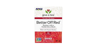 Now Foods Better Off Red Rooibos Tea, Vanilla Citrus Blush 24 bags