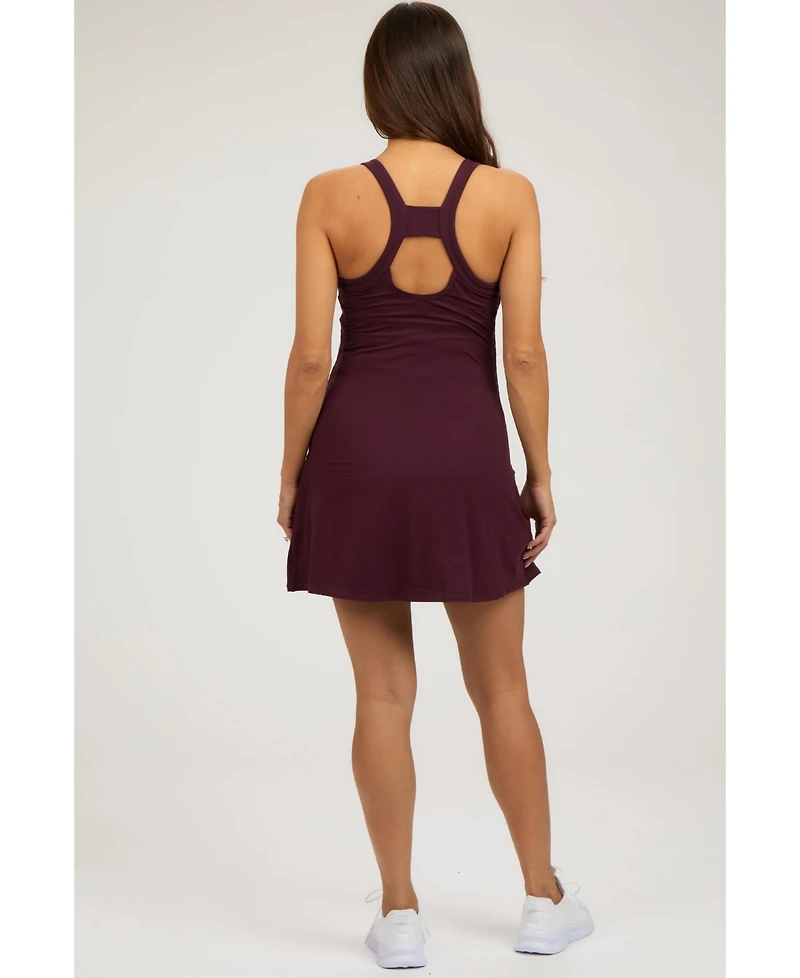 Pinkblush Maternity Plum Tennis Racerback Romper Dress