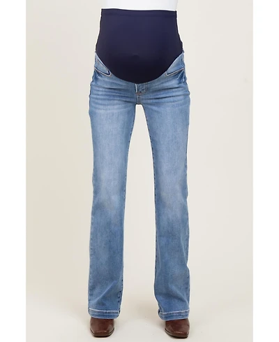 Pinkblush Maternity Blue Vintage Wash Bootcut Jeans