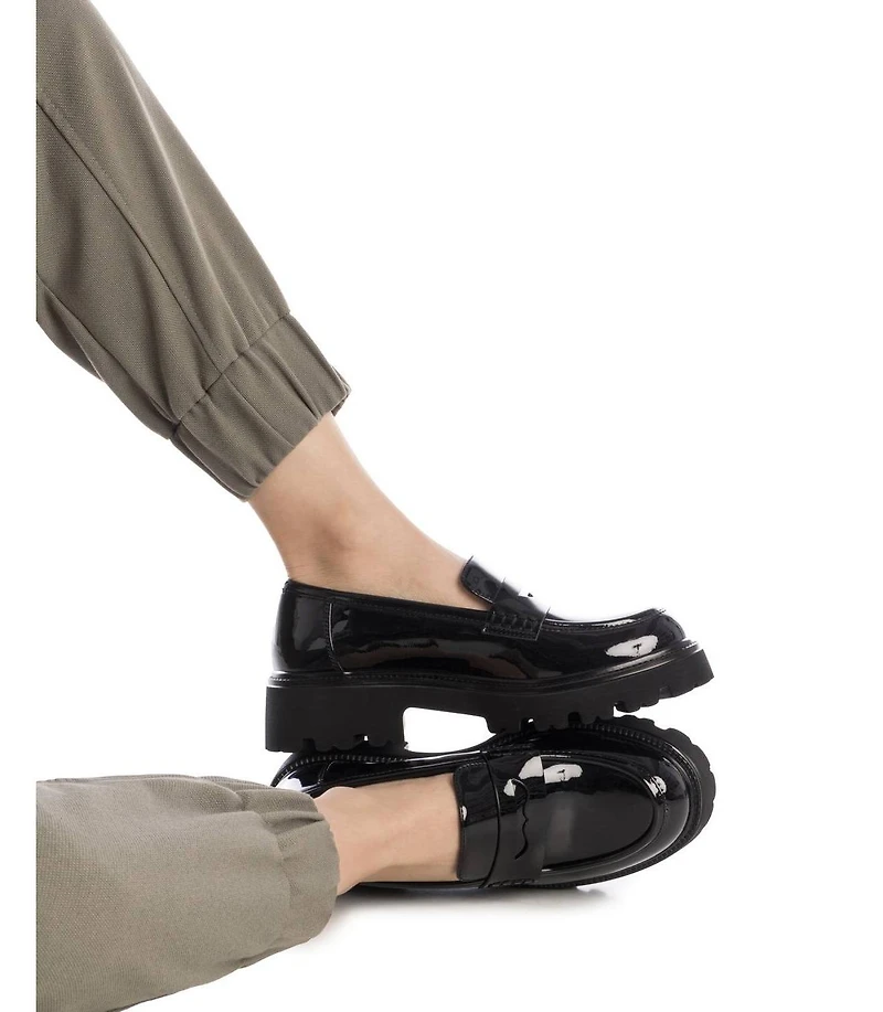 Women's Patent Leather Casual Moccasins By Xti