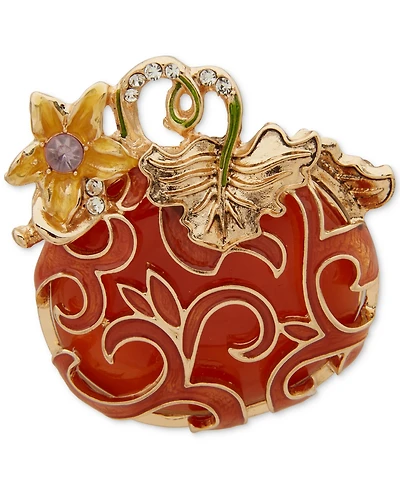 Anne Klein Multi-Stone Pumpkin Pin