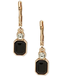 Anne Klein Glass Stone Gold-Tone Drops Earrings
