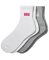 Ugg Women's 2-Pack Quinlin Logo Quarter Socks