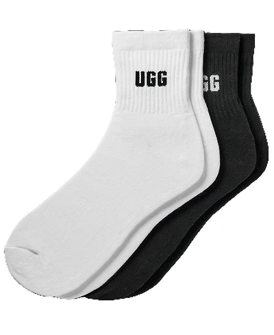 Ugg Women's 2-Pack Quinlin Logo Quarter Socks