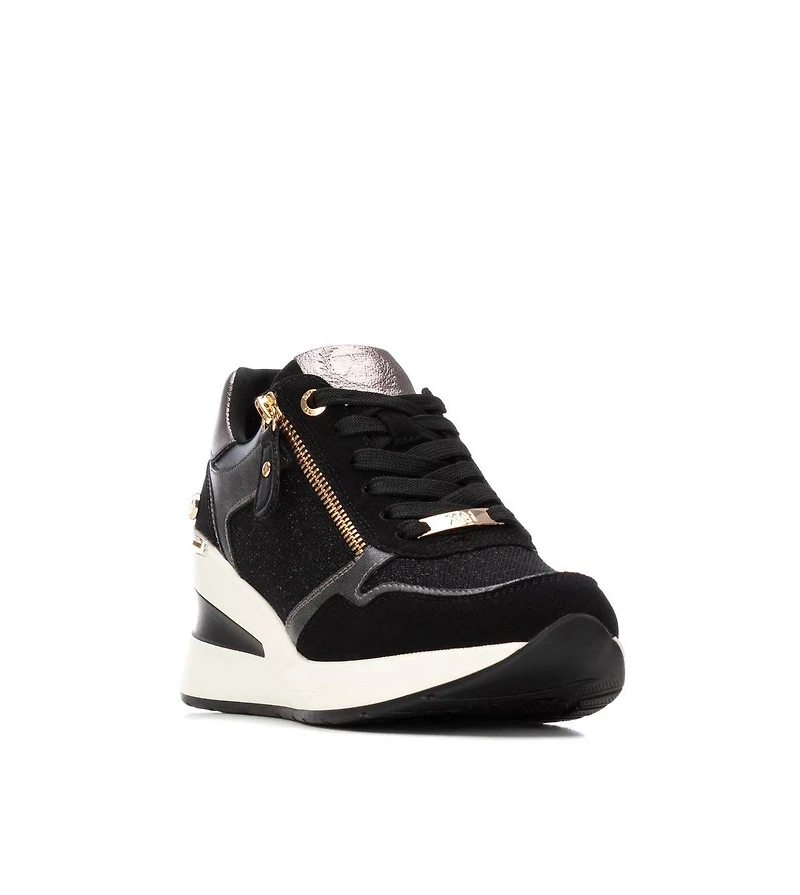 Xti Women's Side Zipper Wedge Sneakers By