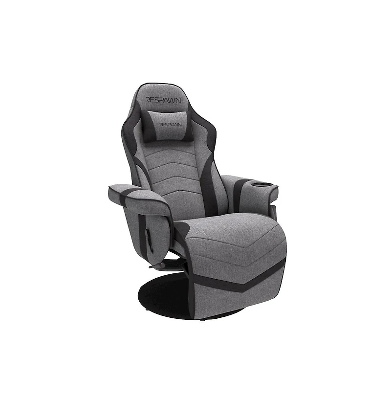 Respawn Reclining Gaming Chair with Footrest - Gray Fabric